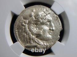 Silver Tetradrachm of Alexander III The Great 336-323 BC Aradus Mint NGC AU 0004