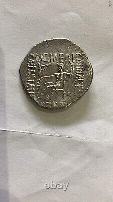 Silver Tetradrachm of Kamnaskies ii And Anzaz, 80/82 Bc Kingdom Of Elymais