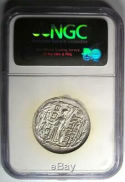 Syria Antiochus VII AR Tetradrachm Bible Coin 138-129 BC (Athena, Nike) NGC AU