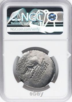 TETRADRACHM, NGC AU Seleucid Kingdom Alexander I Balas 152-145 BC, Silver Coin