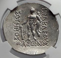 THASOS Thrace 148BC Dionysus Hercules Silver Greek Tetradrachm Coin NGC i60124