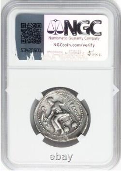 TetraDrachm Alexander the Great III 336-323 AD, LARGE Silver Macedon Coin NGC VF