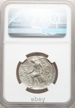Tetradrachm NGC Ch F Seleucid Kingdom Antiochus III Great 222-187 BC Silver Coin