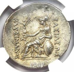 Thrace Byzantium Lysimachus AR Tetradrachm Lysimachos Coin 225 BC. NGC Choice AU