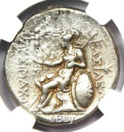 Thrace Lysimachus Alexander AR Tetradrachm Coin 305-281 BC NGC Choice VF