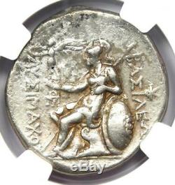 Thrace Lysimachus Alexander AR Tetradrachm Coin 305-281 BC NGC Choice VF