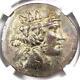 Thrace Maroneia Ar Tetradrachm Silver Coin (100 Bc) Certified Ngc Au