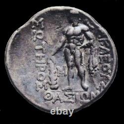 Thrace Thasos, silver Tetradrachm 148 BC. Dionysos, Heracles. 29 mm 16.7 gm