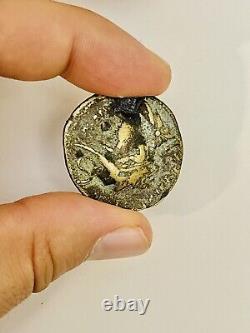 Unresearched Ancient Greek Ar Silver And Bronze Tetradrachm Coin