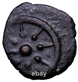 VERY BOLD Olive Patina JUDAEA. Alexander Jannaeus, 103-76 BC. Æ Lepton Mite