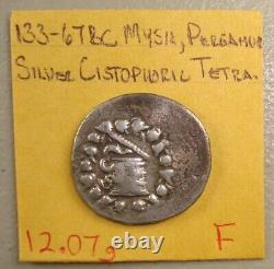 133-67 Bc Mysia, Pergamum Ancien Grec Argent Cistophorus Tetradrachm F