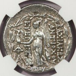138-129 Bc Seleucid Kingdom Ar Tetradrachm Antiochus VII Ngc Vf B-3