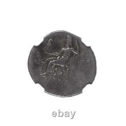 305-281bc Royaume De Thrace Ar Drachm Lysimachus Pièce D'argent Ngc Grade F