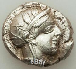 440-04 Bc Ancient Xf Grèce Athènes Ar Tétradrachme Choix D'un Qualifié Beauty