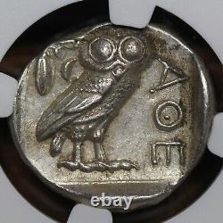 440-404 B. C. Tétradrachme D'argent Grec Ancien, Chouette D'athènes, Ngc Au