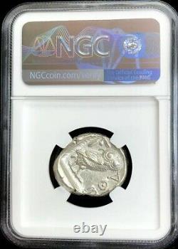 440-404 Bc Argent Attique Athènes Tetradrachme Athena Owl Coin Ngc About Unc 4/3