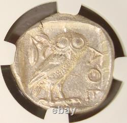 440-404-b Attica, Athens Ar Tetradrachm Ngc-ancienne Monnaie-état-grades Les Plus Élevés