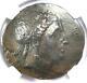 Aeolis Myrina Ar Tetradrachm Silver Coin (100 Av. J.-c.) Certifié Ngc Vf Rare