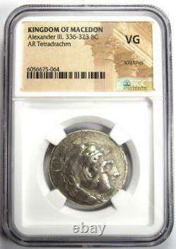 Alexander Le Grand III Ar Tetradrachm Coin 336-323 Bc Certified Ngc Vg
