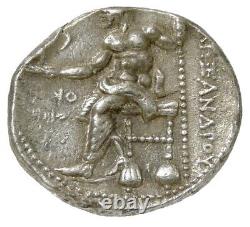 Alexander Le Grand Tétradrachme Mint. Herakles / Zeus. Pièce Grecque Ancienne
