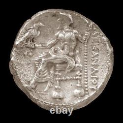 Alexander Le Grand. Tyre, Phoenicia Menthe. Herakles, Zeus Grec Tetradrachm Coin