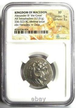 Alexander The Great III Ar Tetradrachm 336 Bc Ngc Xf Rare Lifetime Issue