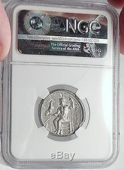 Alexandre III Du Grec Ancien Argent Grande Tetradrachm Salamis Coin Ngc I64149