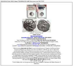Alexandre III La Grande Vie Tétradrachme 325bc Argent Grec Monnaie Ngc I73058