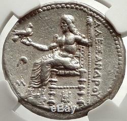 Alexandre III Le 324bc Grande Ancien Tétradrachme D'argent Grec Monnaie Ngc I66684