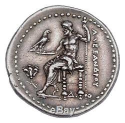 Alexandre III Le Grand Tétradrachme 323 Bc Memphis Mint Argent Ancienne Pièce De Monnaie