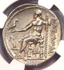 Alexandre Le Grand Ar Tetradrachm Coin 336-323 Bc Certifié Ngc Au De Nice