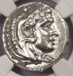 Alexandre Le Grand Ar Tetradrachm Coin 336-323 Bc, Lifetime Ngc Choice Au