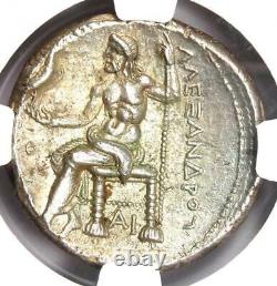 Alexandre Le Grand III Ar Argent Tetradrachm Coin 336-323 Av. J.-c. Certifié Ngc Au