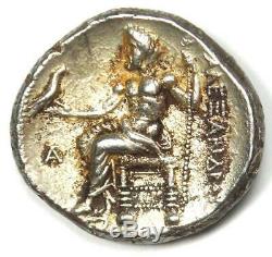 Alexandre Le Grand III Ar Tetradrachm Coin 336-323 Bc Au État