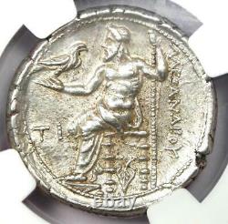 Alexandre Le Grand III Ar Tetradrachm Coin 336-323 Bc Certifié Ngc Au