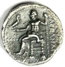 Alexandre Le Grand III Ar Tetradrachm Coin 336-323 Bc Vf Détails