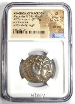 Alexandre Le Grand III Ar Tetradrachm Coin 336 Bc Certifié Ngc Xf (ef)