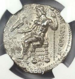 Alexandre Le Grand III Ar Tetradrachm Silver Coin 336-323 Bc Certifié Ngc Vf