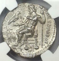 Alexandre Le Grand III Ar Tetradrachm Silver Coin 336-323 Bc Certifié Ngc Vf