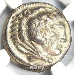 Alexandre Le Grand III Ar Tetradrachm Silver Coin 336-323 Bc Certifié Ngc Xf