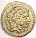 Alexandre Le Grand Iii Ar Tetradrachm Silver Coin 336-323 Bc Xf Condition