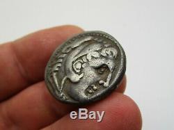 Ancien Alexandre Le Grand Coin Tétradrachme D'argent, Royaume De Macedon