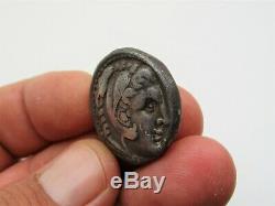 Ancien Alexandre Le Grand Coin Tétradrachme D'argent, Royaume De Macedon