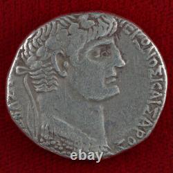 Ancien Empire Romain Nero Antioch Eagle Argent Tetrachm Belle Pièce