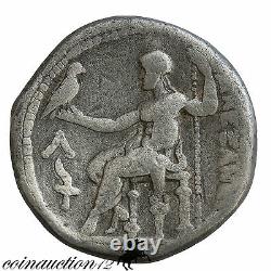 Ancien Grec Alexandre Le Grand Tétradrachme D'argent Amphipolis Mint