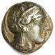 Ancienne Egypte Athena Owl Tetradrachm Argent Coin (400 Av. J.-c.) Bon Vf (très Bon)