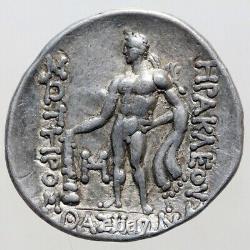 Ancienne Pièce Grecque Thasos Island Thrace Dionysos Hercules Tetradrachme D'argent