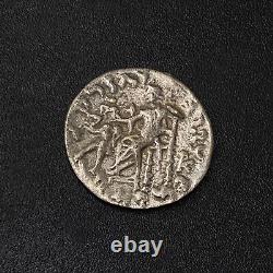 Ancienne pièce de monnaie de la drachme antique d'Antialkidas de Parapomisidai 1966.72