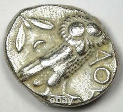 Ancient Athènes Grèce Athéna Owl Tetradrachm Coin (393-294 Av. J.-c.) Bon Vf / Xf