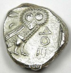 Ancient Athènes Grèce Athena Owl Tetradrachm Coin (393-294 Av. J.-c.) Choix Xf
